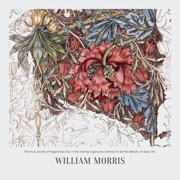 Gallery Board with Stand by William Morris: Honeysuckle, Inspirational Quotes, Gifts For Coworkers