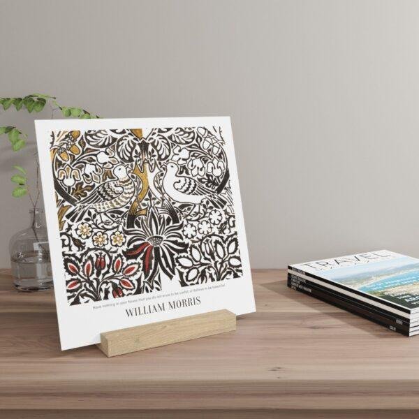 Gallery Board with Stand by William Morris: Dove & Rose, Inspirational Quotes, Gifts For Coworkers