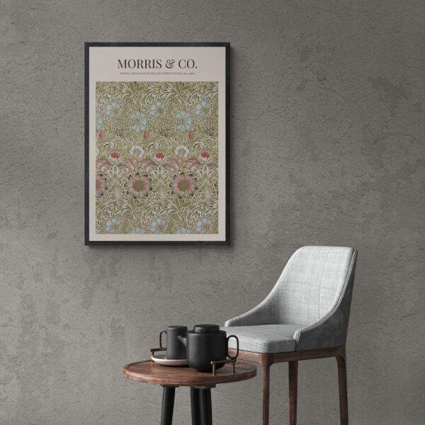 William Morris 'Corncockle' Print: Arts & Crafts, Cottagecore Decor