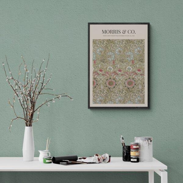 William Morris 'Corncockle' Print: Arts & Crafts, Cottagecore Decor