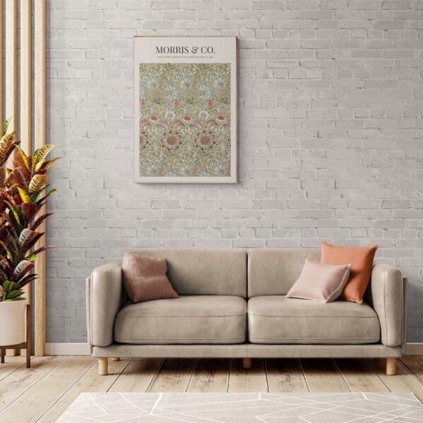 William Morris 'Corncockle' Print: Arts & Crafts, Cottagecore Decor