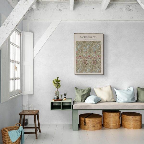 William Morris 'Corncockle' Print: Arts & Crafts, Cottagecore Decor