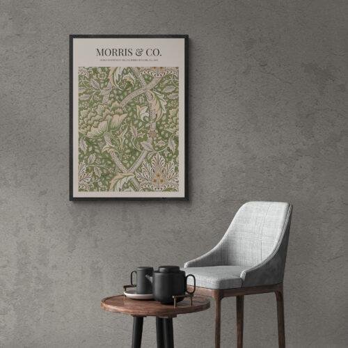 William Morris 'Windrush' Print: Cottagecore Floral Art