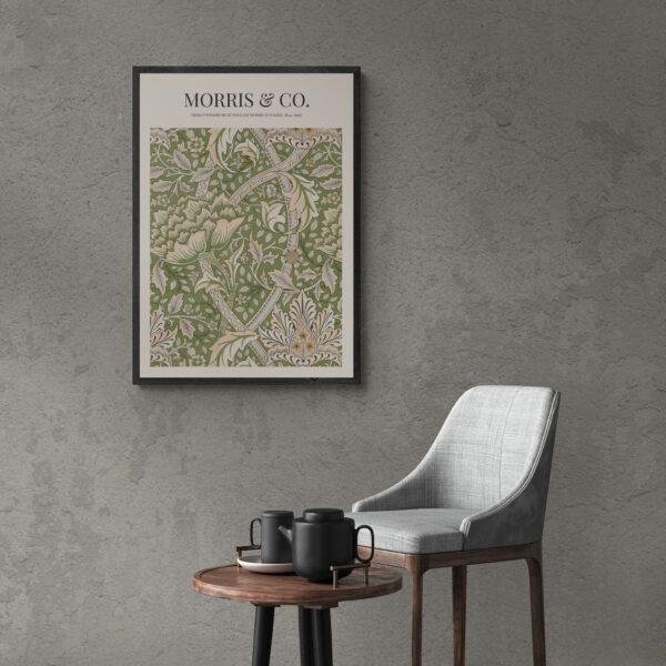 William Morris 'Windrush' Print: Cottagecore Floral Art