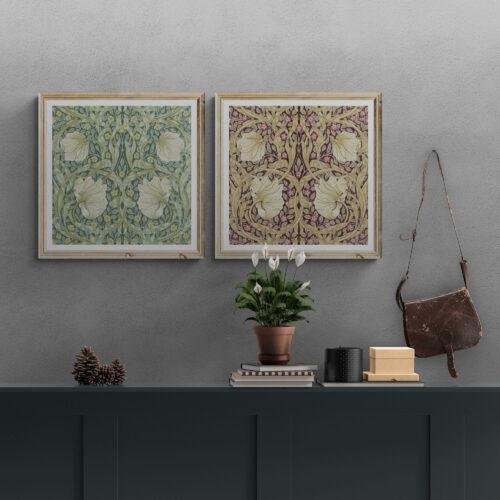 William Morris Pimpernel Print Set: Cottagecore Decor