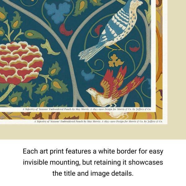William Morris 'Seasons' Art Print Set: Cottagecore Home Decor