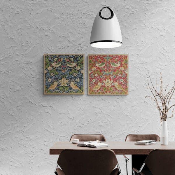 William Morris Strawberry Thief Print Set: Cottagecore Wall Art