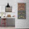William Morris Strawberry Thief Print Set: Cottagecore Wall Art