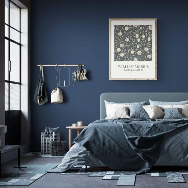 William Morris Fruit Poster: Cottagecore Pomegranate Print