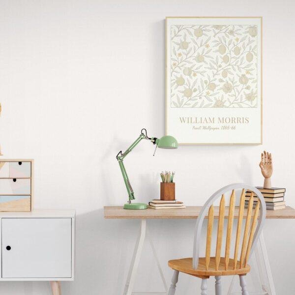 William Morris Fruit Print: Cottagecore Pomegranate Poster