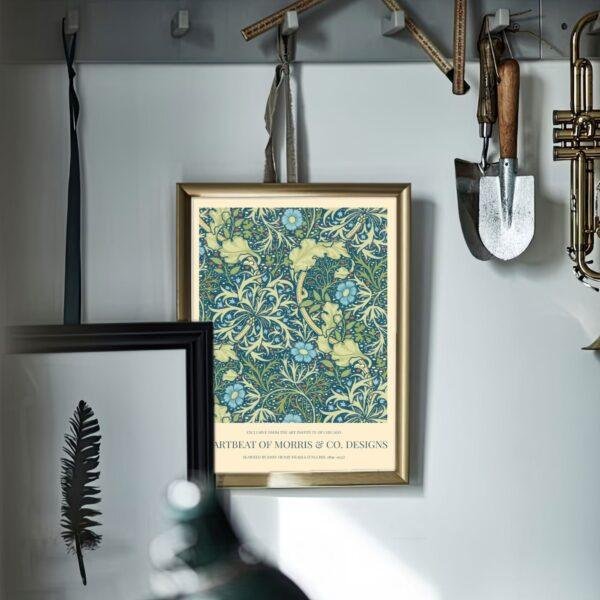 William Morris Seaweed Print: Victorian Cottagecore Wall Art