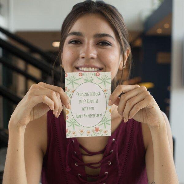 William Morris Anniversary Card: Arts & Crafts Floral Design