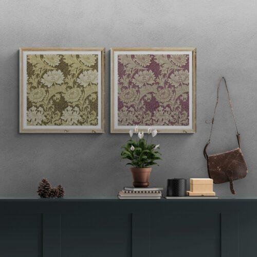 il_fullxfull.5475499391_mi3l.jpg William Morris Chrysanthemum Print Set: Cottagecore Floral Wall Art