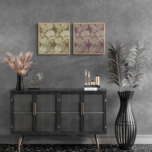 William Morris Chrysanthemum Print Set: Cottagecore Floral Wall Art