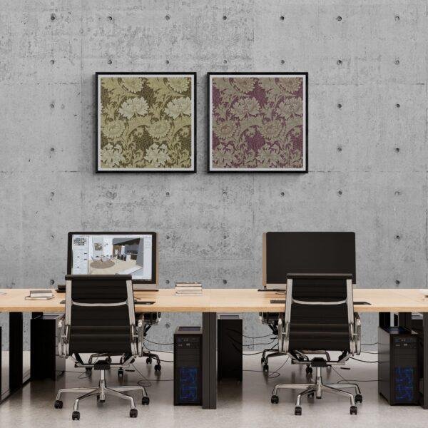 William Morris Chrysanthemum Print Set: Cottagecore Floral Wall Art