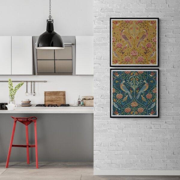 William Morris 'Seasons' Art Print Set: Cottagecore Home Decor