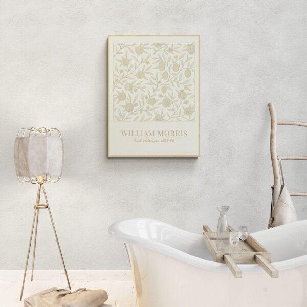 William Morris Fruit Print: Cottagecore Pomegranate Poster