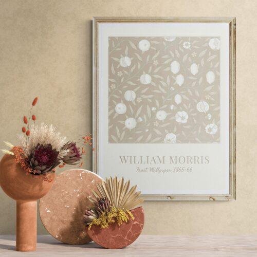 William Morris "Fruit" Poster: Arts & Crafts Cottagecore Wall Art