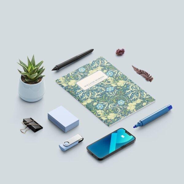 William Morris Seaweed Pocket Notebook | Vintage Floral Arts & Crafts