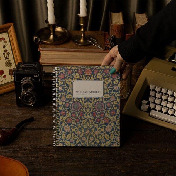 William Morris Floral Notebook | Arts & Crafts Style, Coil Bound