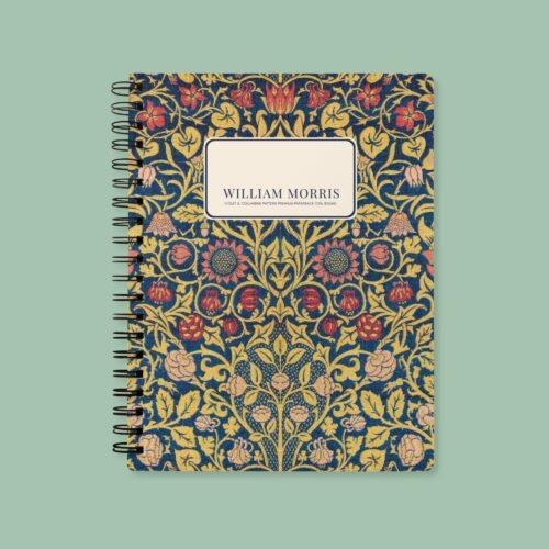 William Morris Floral Notebook | Arts & Crafts Style, Coil Bound