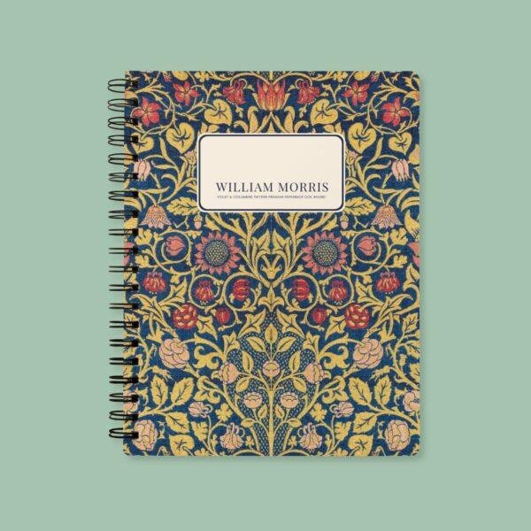 William Morris Floral Notebook | Arts & Crafts Style, Coil Bound