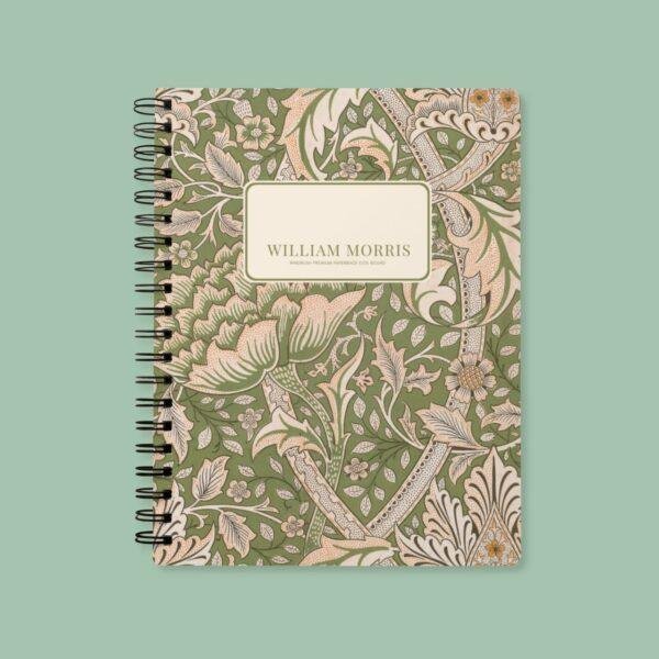 William Morris Windrush Notebook | A5 Floral Arts & Crafts Journal