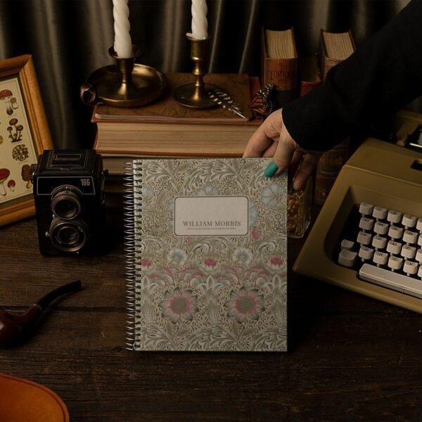 William Morris Notebook | Corncockle Floral Design, A5 Coil Bound
