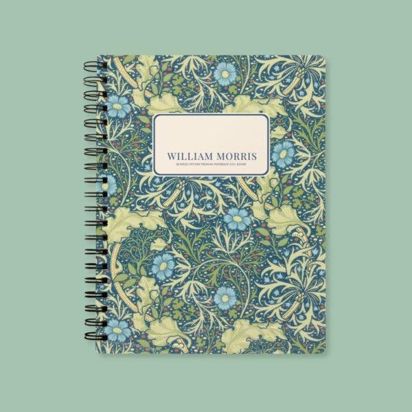 William Morris Seaweed Notebook | Vintage Floral Arts & Crafts A5 Journal