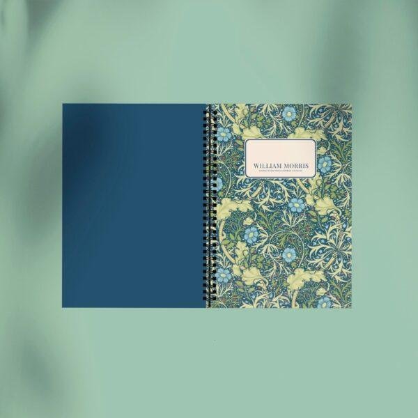 William Morris Seaweed Notebook | Vintage Floral Arts & Crafts A5 Journal