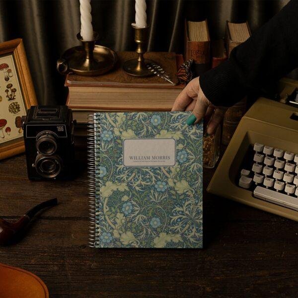 William Morris Seaweed Notebook | Vintage Floral Arts & Crafts A5 Journal