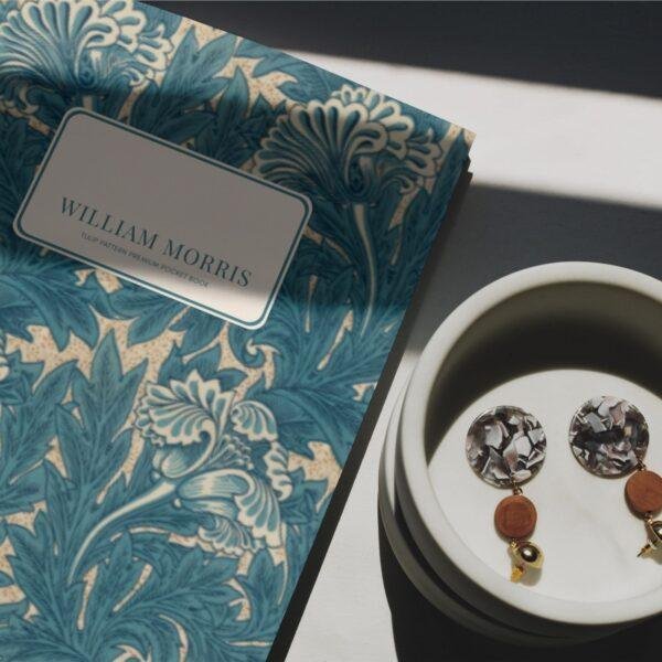 William Morris Pocket Notebook | Arts & Crafts Floral Sketchbook