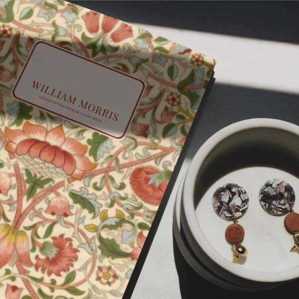 William Morris Loddon Pocket Notebook | Floral Arts & Crafts Sketchbook