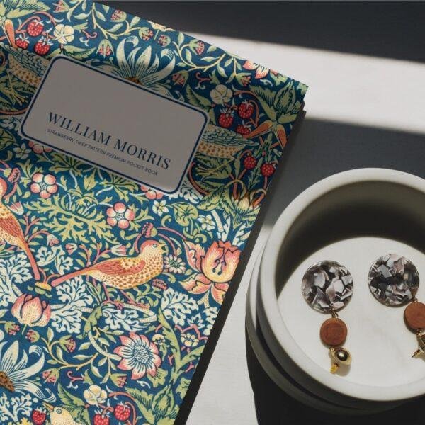 il_fullxfull.6111226030_49w6.jpg William Morris Strawberry Thief Pocket Notebook | Arts & Crafts Floral Sketchbook