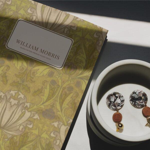 William Morris Pocket Notebook | Helena Floral Arts & Crafts Design