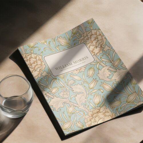 William Morris Wild Tulip Pocket Notebook | Arts & Crafts Floral Sketchbook