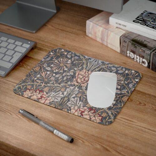 William Morris Mouse Pad - Honeysuckle, Desk Organization, Non-Slip Rubber Base