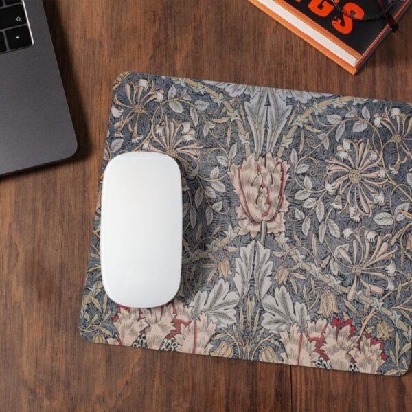 William Morris Mouse Pad – Honeysuckle Woodland Desk Accessory