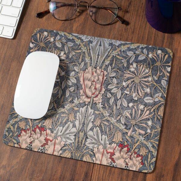 William Morris Mouse Pad – Honeysuckle Woodland Desk Accessory