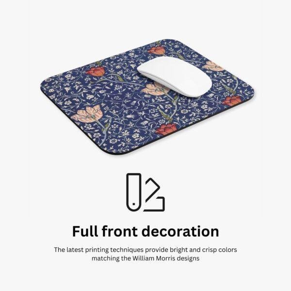 William Morris Mouse Pad - Medway, Desk Organization, Non-Slip Rubber Base