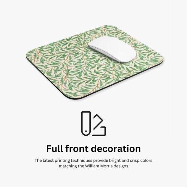 William Morris Mouse Pad - Willow Bough, Desk Organization, Non-Slip Rubber Base