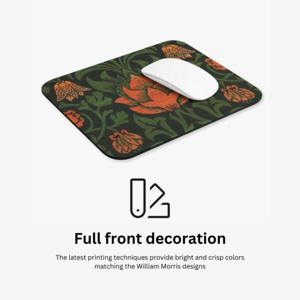 il_fullxfull.6128453866_fcfa.jpg William Morris Mouse Pad - Violet & Columbine, Desk Organization, Non-Slip Rubber Base