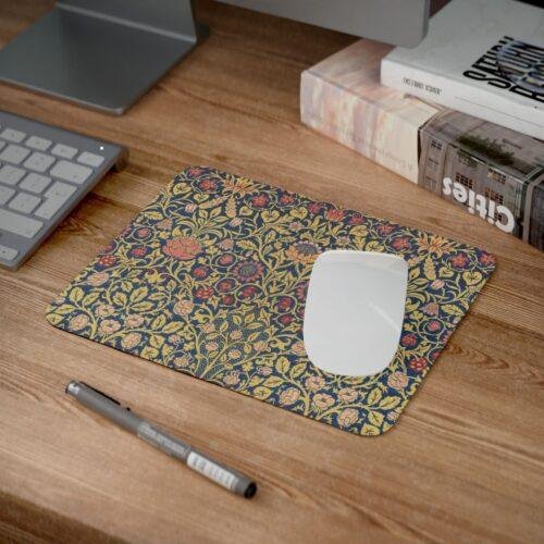 William Morris Mouse Pad - Violet & Columbine, Desk Organization, Non-Slip Rubber Base