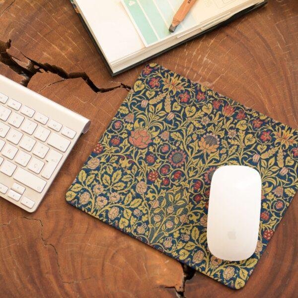 William Morris Mouse Pad – Violet & Columbine Breeze Floral Art