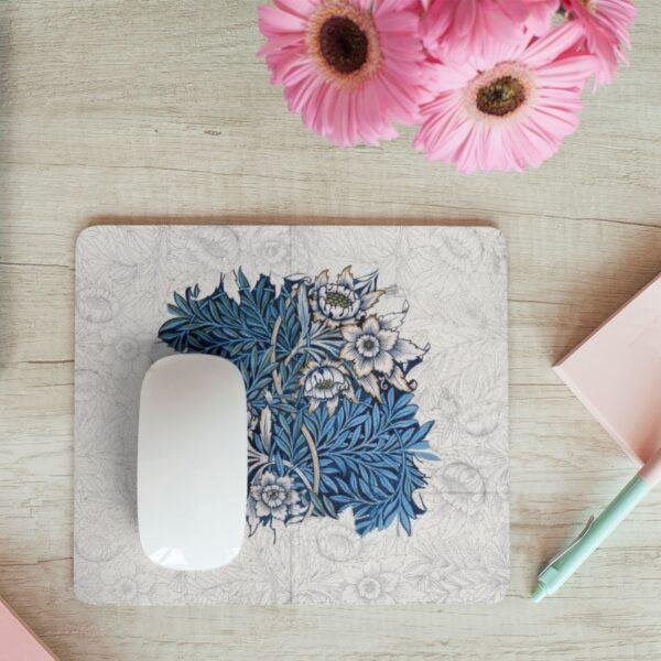 il_fullxfull.6128455992_cm24.jpg William Morris Mouse Pad - Tulip & Willow, Desk Organization, Non-Slip Rubber Base