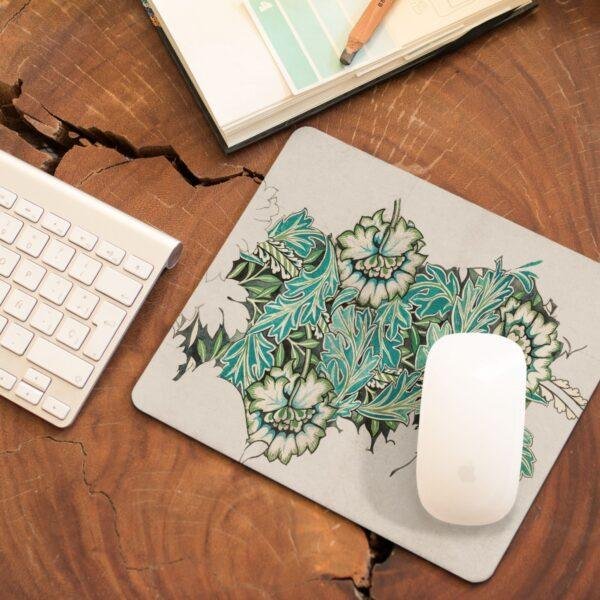 il_fullxfull.6128459656_bd17.jpg William Morris Mouse Pad - Anemone, Desk Organization, Non-Slip Rubber Base