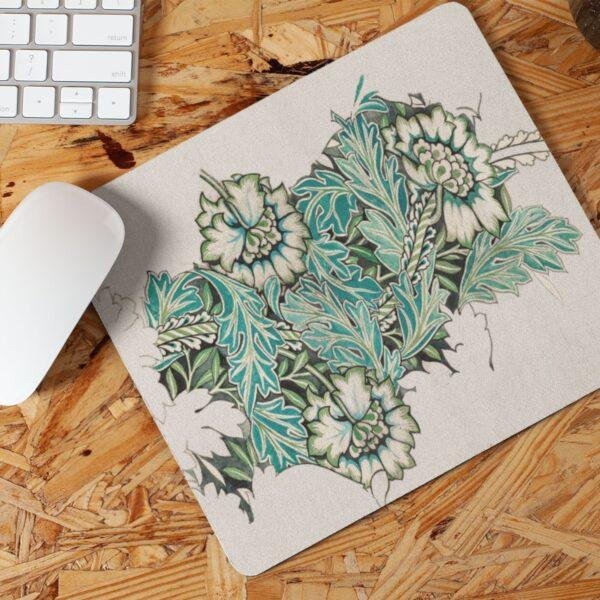 il_fullxfull.6128459674_ep0f.jpg William Morris Mouse Pad - Anemone, Desk Organization, Non-Slip Rubber Base