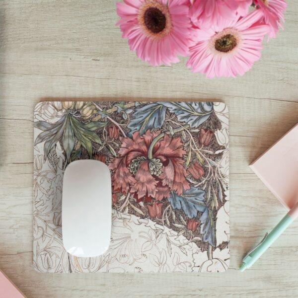 William Morris Honeysuckle Meadow Mouse Pad – Arts & Crafts Decor