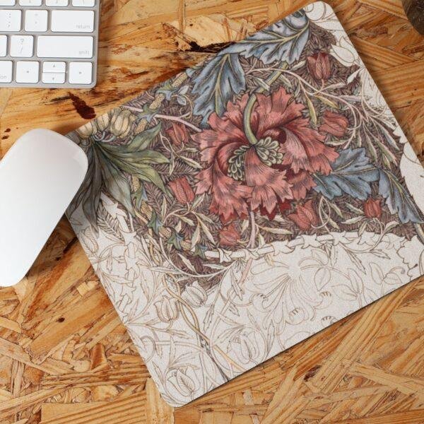 William Morris Honeysuckle Meadow Mouse Pad – Arts & Crafts Decor