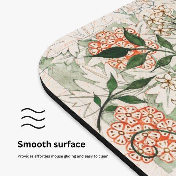 il_fullxfull.6128706758_5mci.jpg William Morris Mouse Pad - Jasmine, Desk Organization, Non-Slip Rubber Base